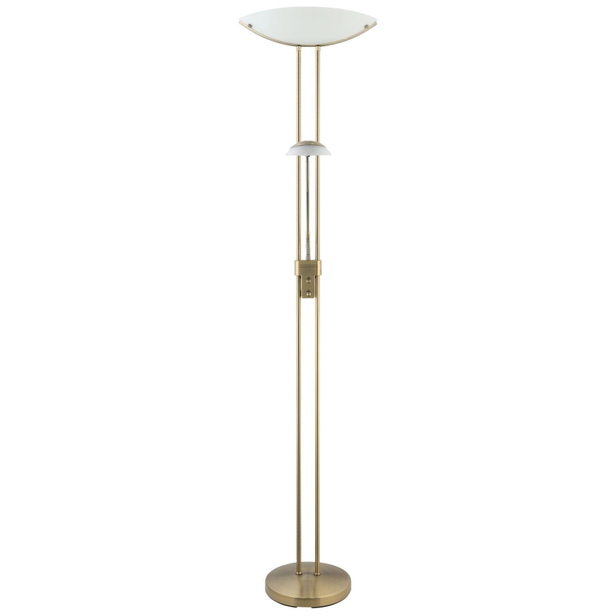 EGLO - Lampadaire à intensité variable BAYA 1xR7s/230W + 1xG9/33W bronze