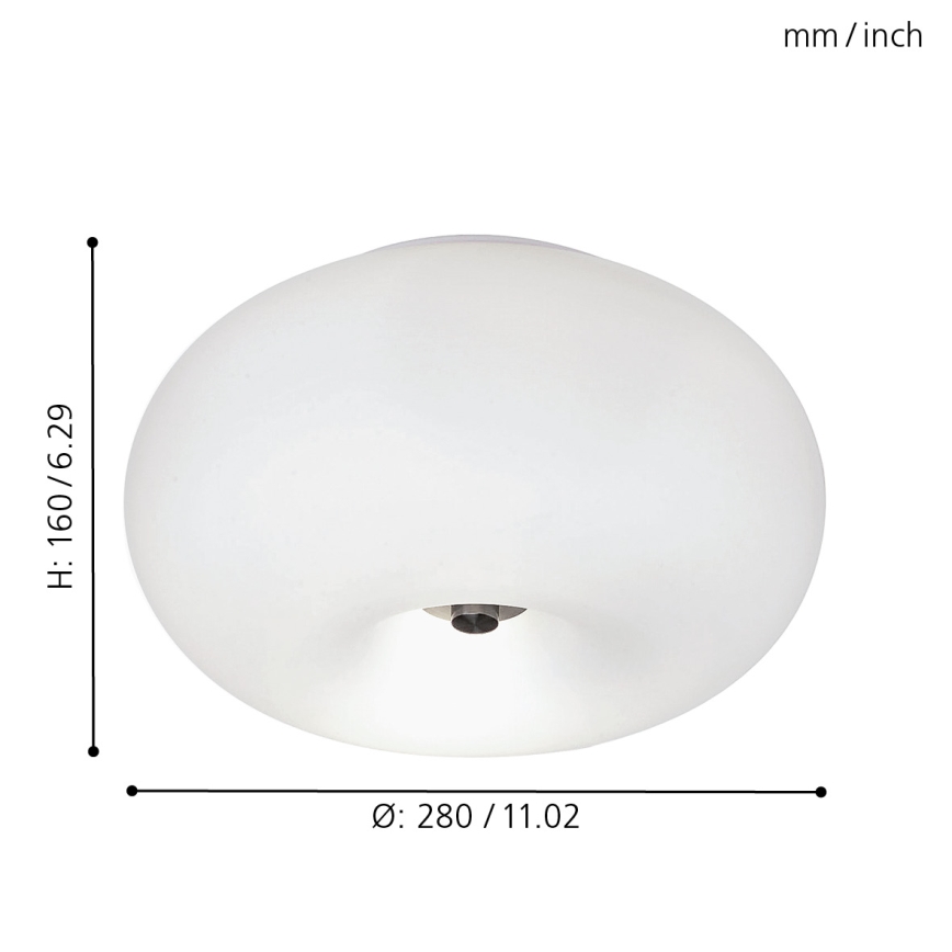 EGLO - Plafoniera OPTICA 2xE27/60W diametro 28 cm