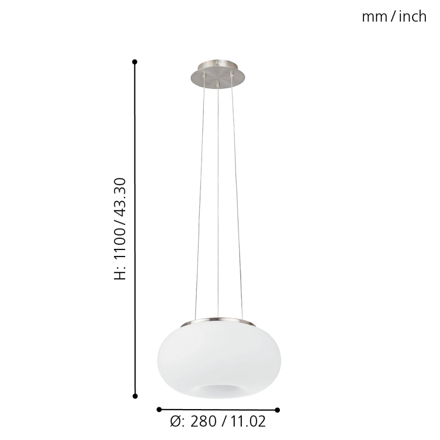 EGLO - Hängeleuchte OPTICA 2xE27/60W d 28 cm