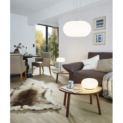 EGLO - Lampadario a sospensione con filo OPTICA 2xE27/60W diametro 35 cm