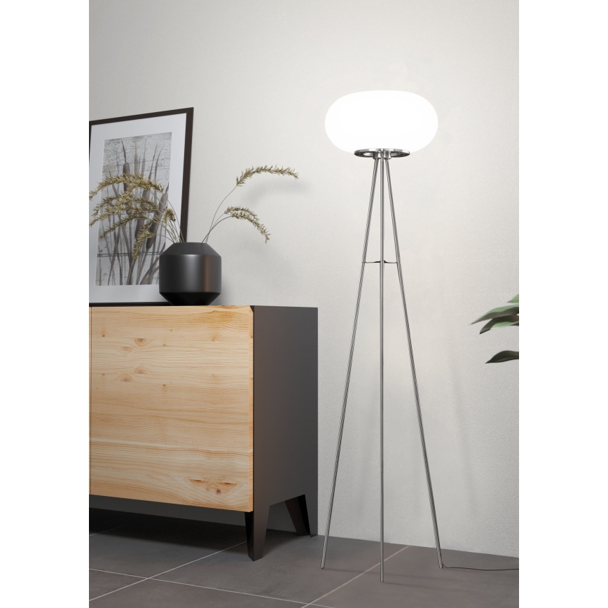 EGLO - Lampada con piedistallo OPTICA 2xE27/60W diametro 35 cm