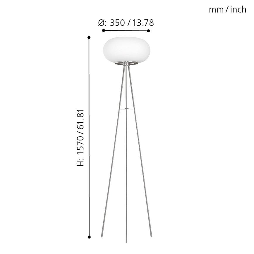 EGLO - Stehleuchte OPTICA 2xE27/60W d 35 cm