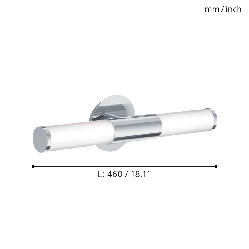 Eglo - Badezimmer-Wandleuchte 2xE14/40W/230V IP44