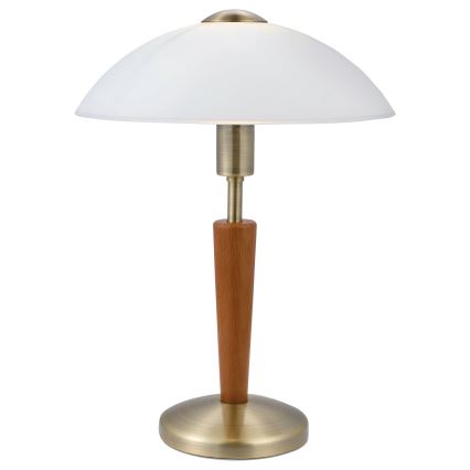 EGLO 87256 - lampe de table à intensité modulable SOLO 1 1xE14/60W bois de noyer