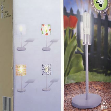 Eglo 88742 - Pied de lampe extérieur CUBA 1xE27/22W/230V IP44