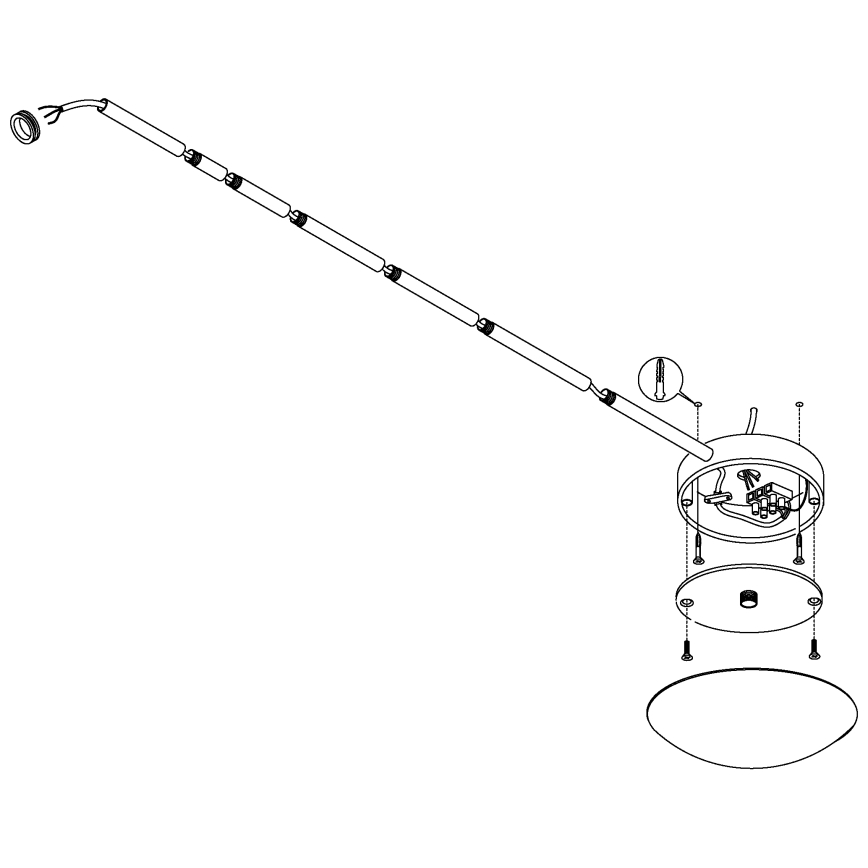 EGLO - Accessori per lampadario cromo opaco