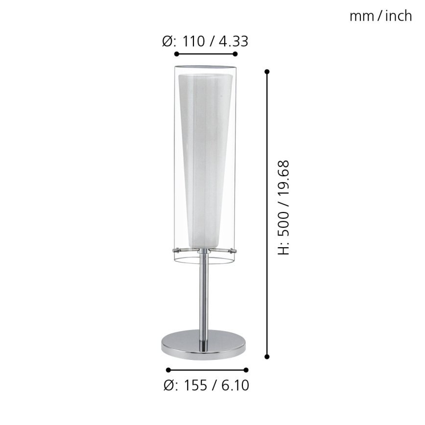 Eglo - lampe de table 1xE27/60W/230V