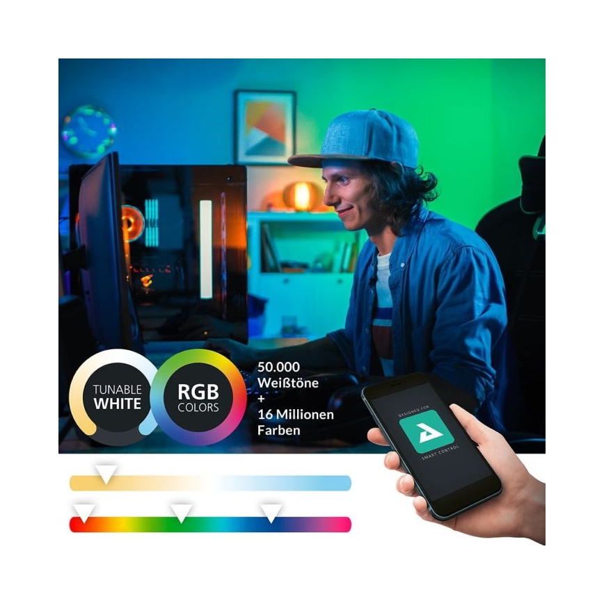 Eglo - LED RGBW Illuminazione specchio bagno dimmerabile 15,6W/230V IP44 ZigBee