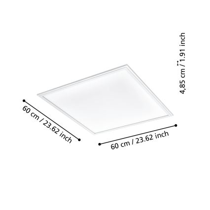 Eglo - Plafoniera LED dimmerabile LED/33W/230V bianco ZigBee