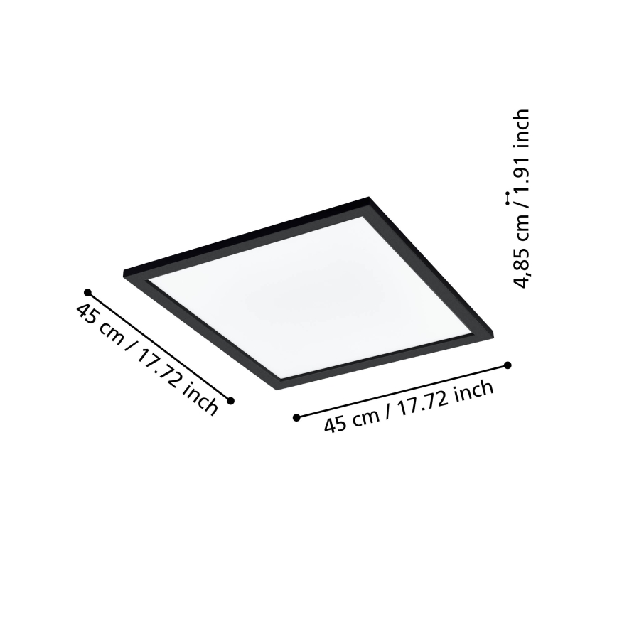 Eglo - Plafoniera LED dimmerabile LED/21,5W/230V nero ZigBee