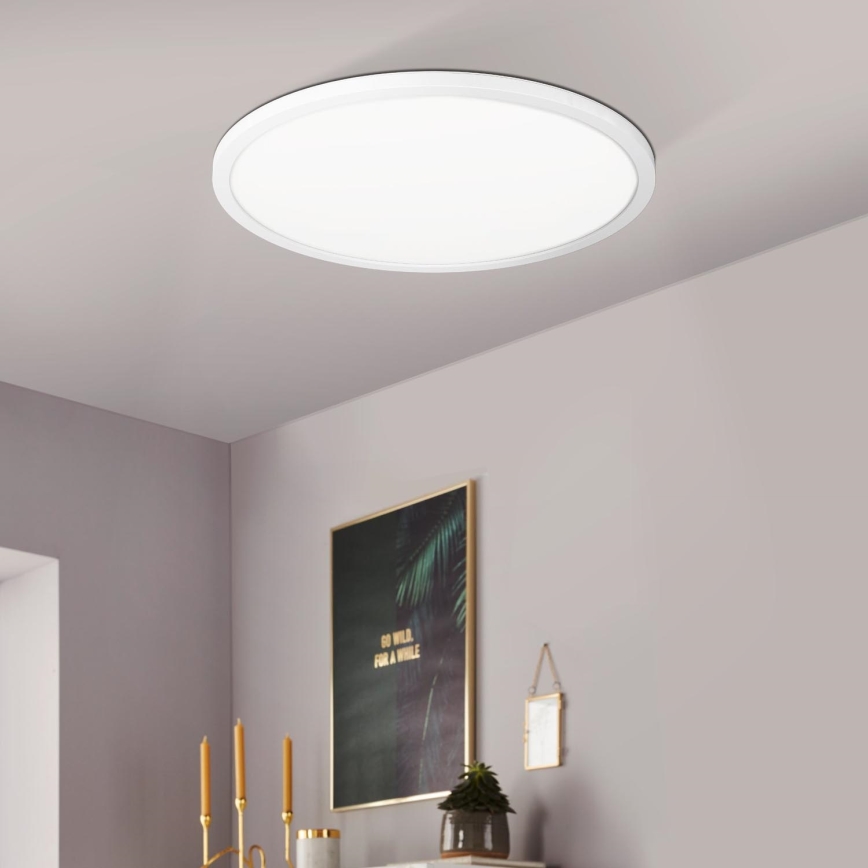 Eglo 900086 - Plafonier RGBW à intensité variable ROVITO-Z LED/14,6W/230V 2700-6500K d. 29,5 cm blanc