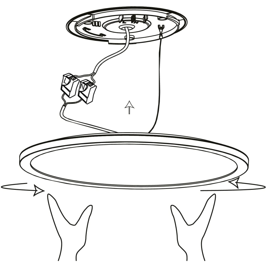 Eglo - Dimmbare LED-RGBW-Deckenleuchte LED/14,6W/230V schwarz ZigBee