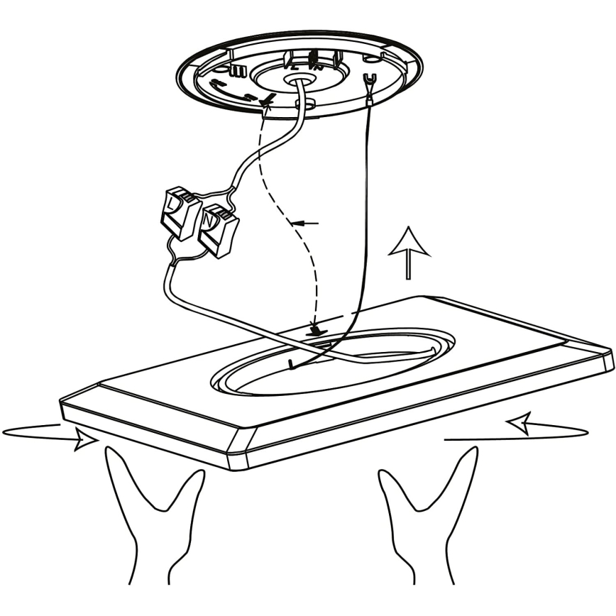 Eglo 900093 - LEDRGBW Plafonnier dimmable ROVITO-ZLED/14,6W/230V noir