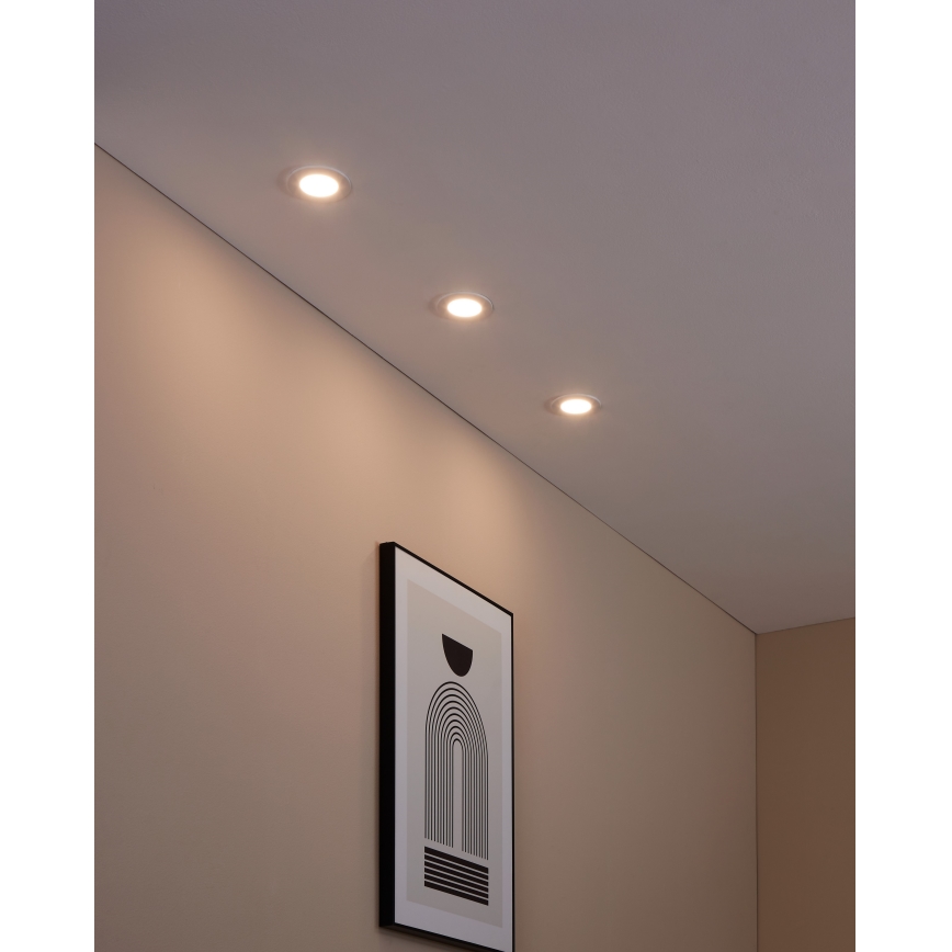 Eglo - LOT 3xLED Spot encastrable à intensité variable FUEVA-Z  LED/2,8W/230V IP44