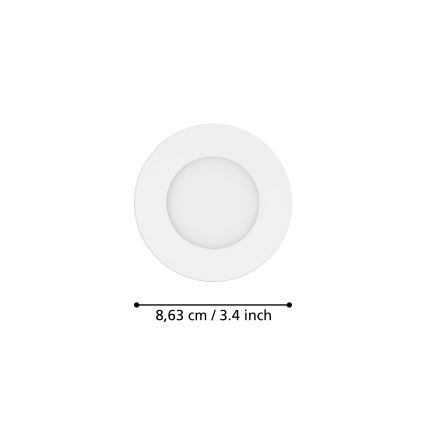 Eglo - SET 3xLED Lampada da incasso dimmerabile FUEVA-Z  LED/2,8W/230V IP44