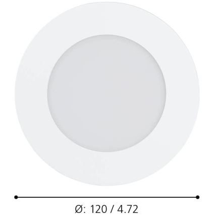Eglo 900101 - LED Faretto da incasso bagno dimmerabile FUEVA-Z  LED/5,4W/230V IP44 ZigBee