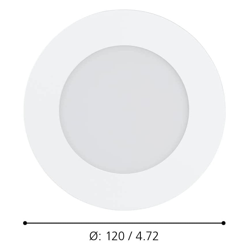 Eglo - Luminaire LED dimmable pour salle de bains 5,4 W/230 V, IP44, ZigBee, diam. 11,7 cm