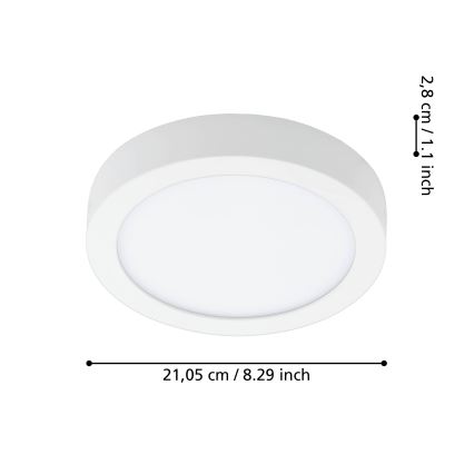Eglo - Plafoniera bagno LED dimmerabile LED/16,5W/230V 2700-6500K IP44 ZigBee