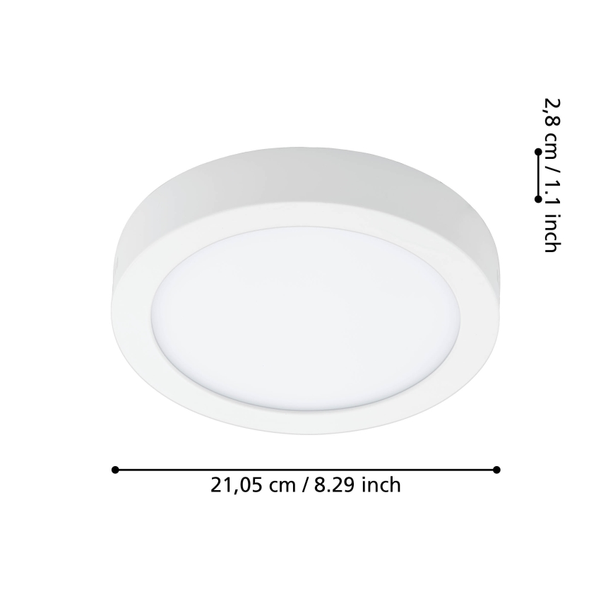 Eglo - Plafoniera bagno LED dimmerabile LED/16,5W/230V 2700-6500K IP44 ZigBee