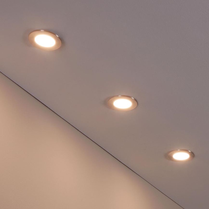 Eglo - Lot de 3 luminaires LED dimmables pour salle de bains FUEVA-Z 2,8W/230V IP44 Ø 8,5 cm
