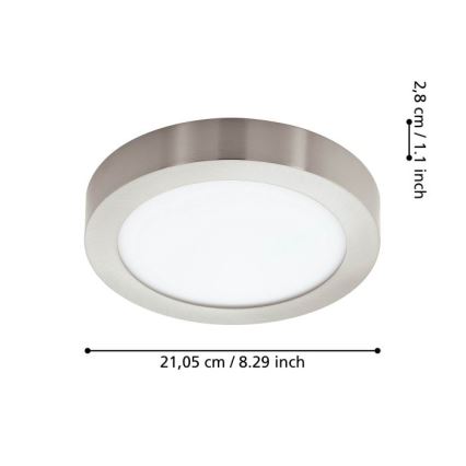 Eglo - Plafoniera da bagno dimmerabile a LED/16,5W/230V IP44 ZigBee Ø 21 cm
