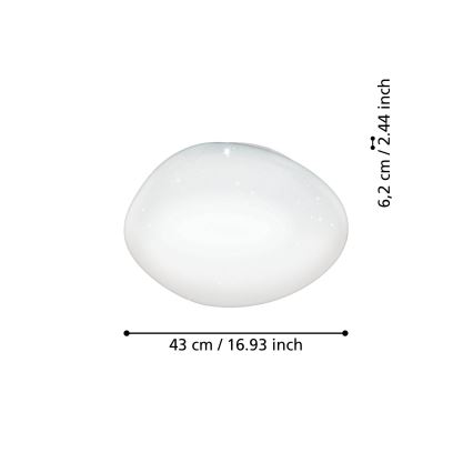 Eglo - LED RGBW Plafoniera dimmerabile LED/21,6W/230V ZigBee