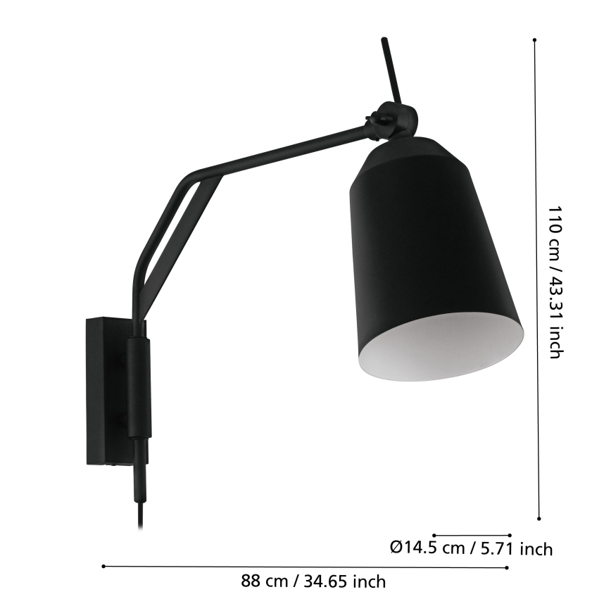 Eglo - Applique 1xE27/40W/230V