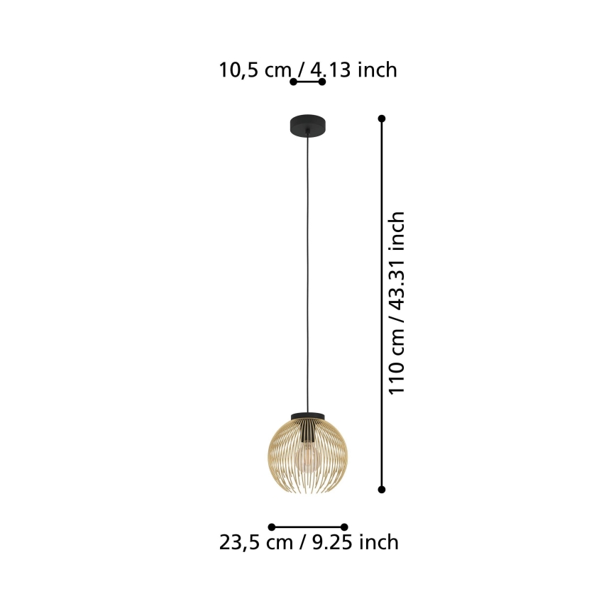 Eglo - Hängeleuchte an Kabel 1xE27/40W/230V