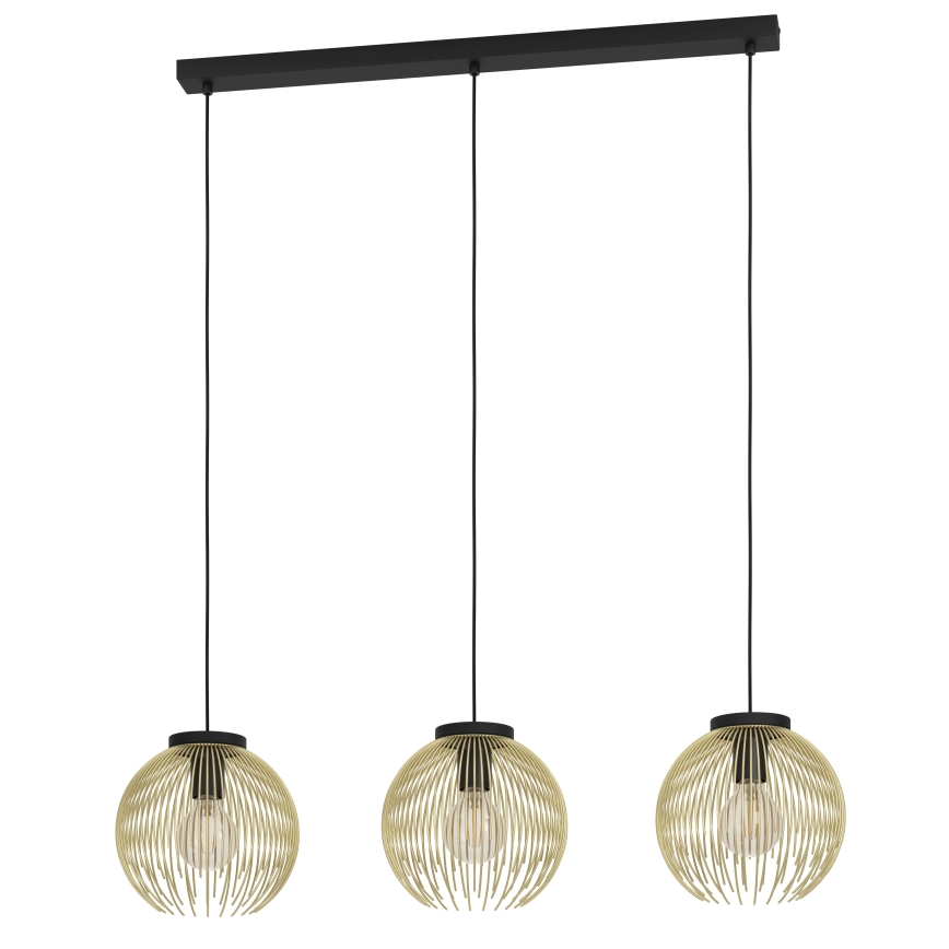 Eglo - Lampadario a sospensione con filo 3xE27/40W/230V