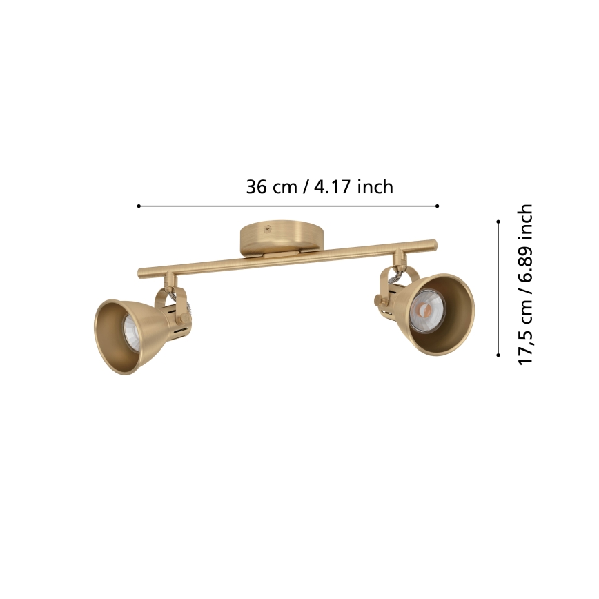 Eglo - LED Einbauleuchte 2xGU10/3W/230V