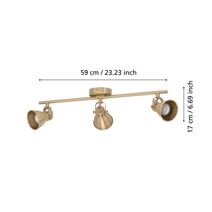 Eglo - Lampada da incasso LED 3xGU10/3W/230V