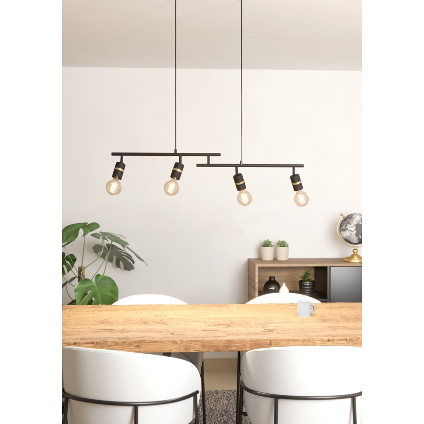 Eglo - Lampadario a sospensione con filo 4xE27/10W/230V