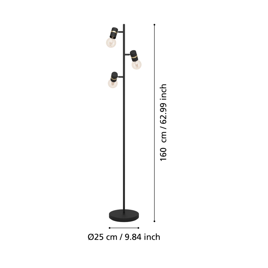 Eglo - Stehlampe 3xE27/10W/230V