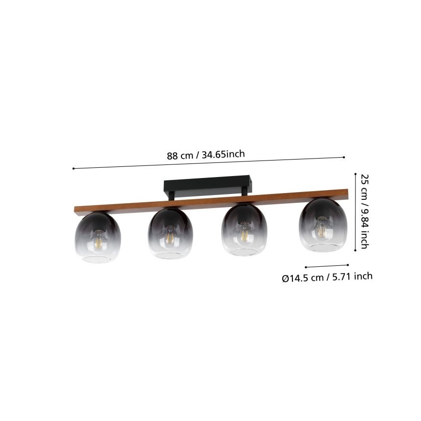 Eglo - Lampadario a plafone 4xE27/40W/230V