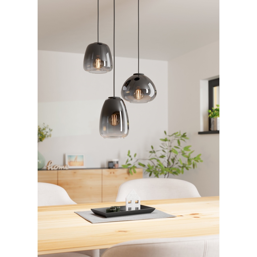 Eglo - Deckenleuchte an Kabel 3xE27/40W/230V Ø 43 cm