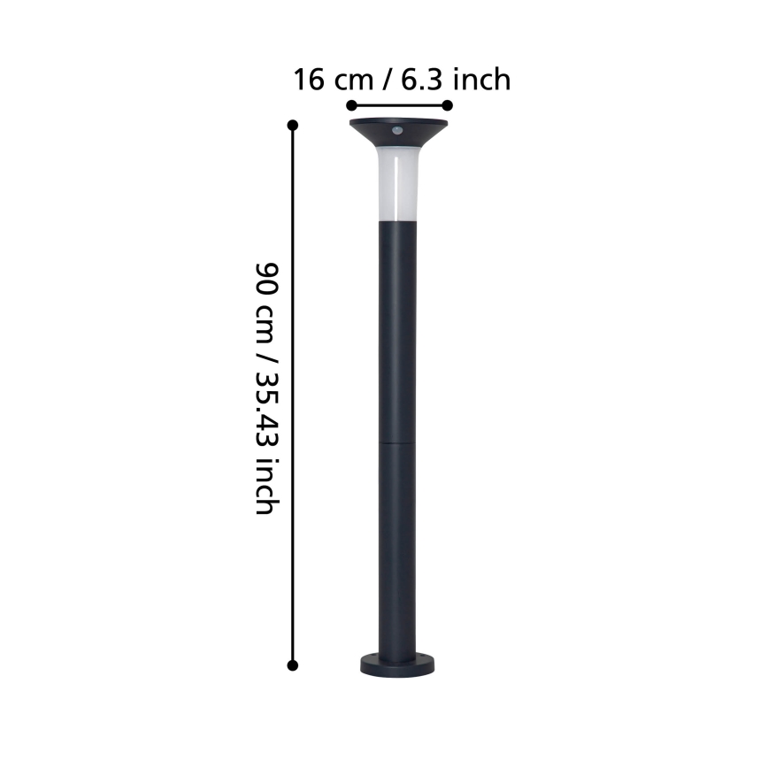 Eglo - Lampada solare da esterno a LED con sensore 6xLED/0,03W/3,7V IP44