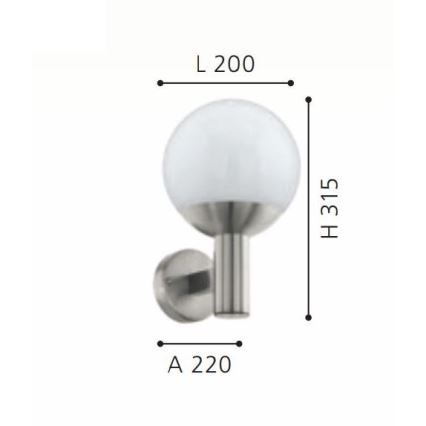 Eglo - LED RGB dimmbare Außenwandleuchte E27/9W/230V 2700-6500K IP44