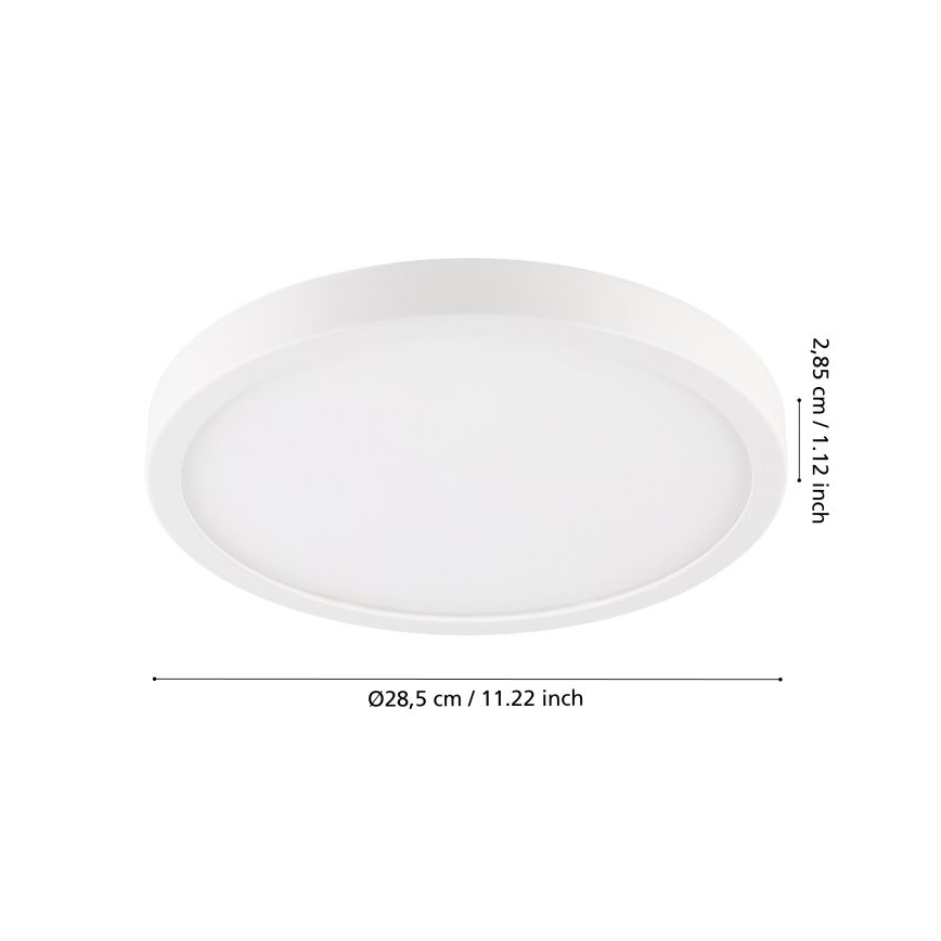 Eglo - LED Plafoniera da bagno LED/20,5W/230V IP44 bianco