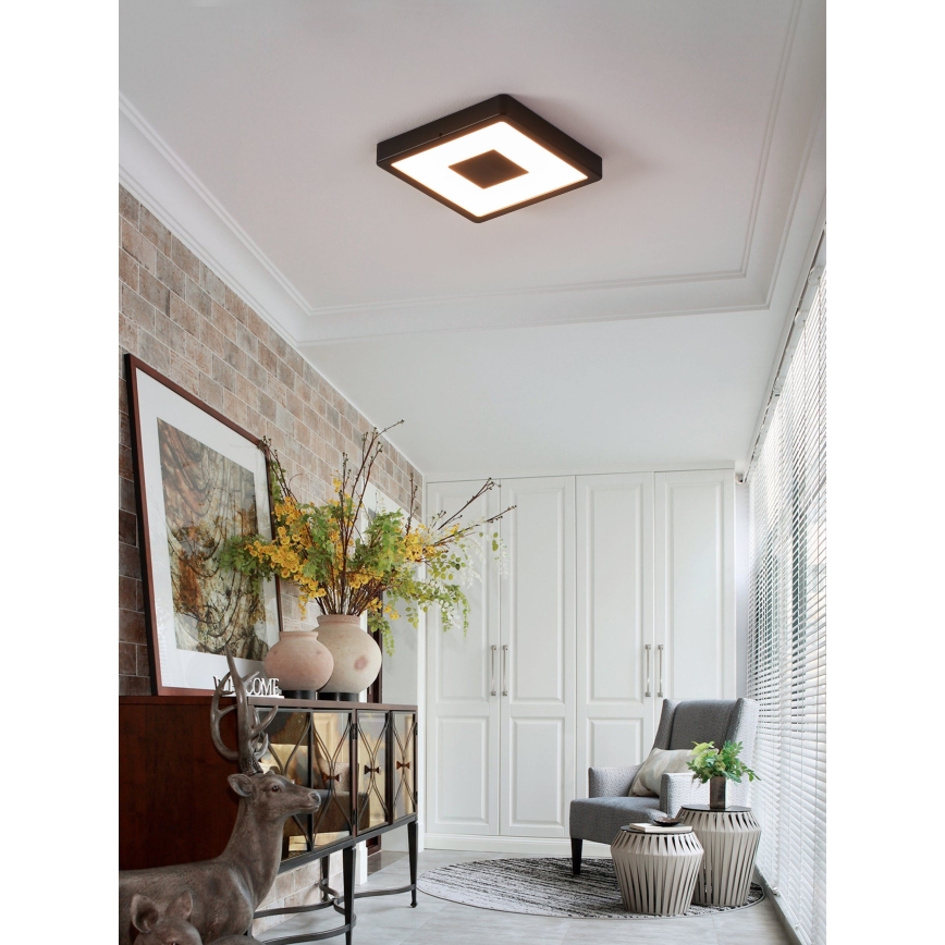 Eglo - LED Plafoniera da esterno LED/17W/230V IP44 nero