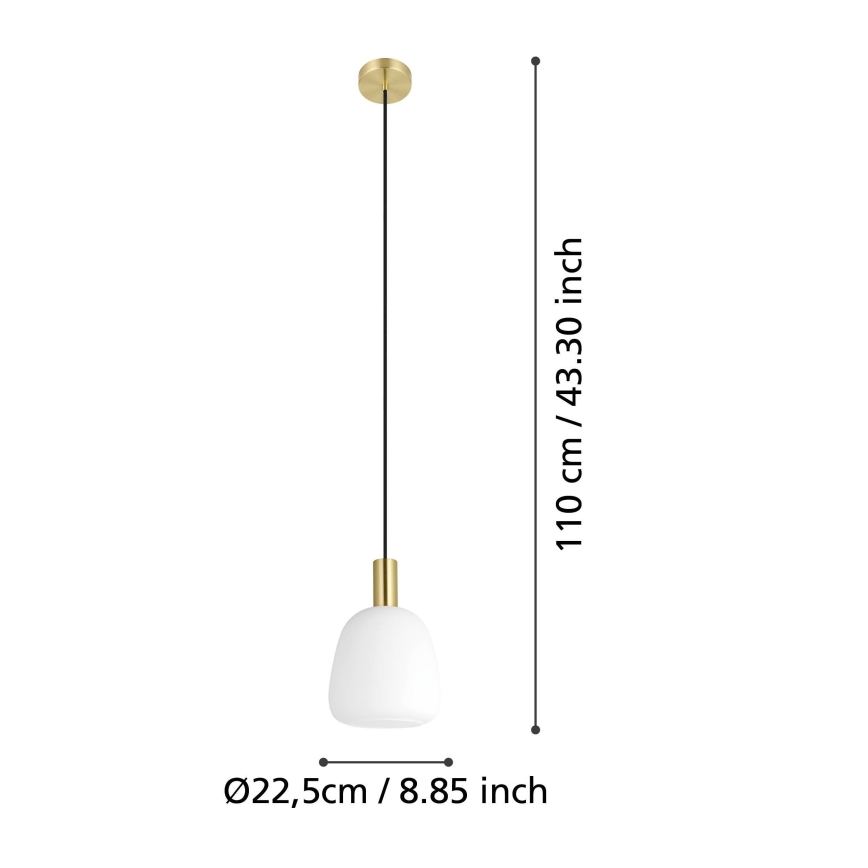Eglo - Lampadario a sospensione con filo 1xE27/40W/230V