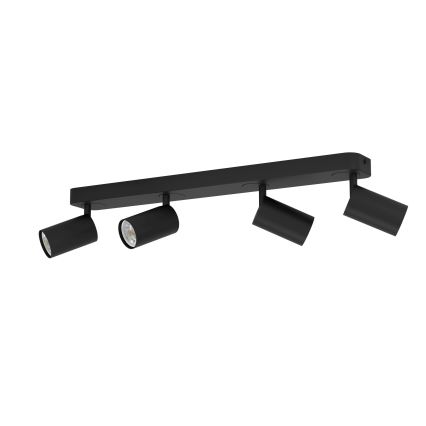 Eglo - Spot LED à intensité variable RGBW 4xGU10/4,9W/230V noir