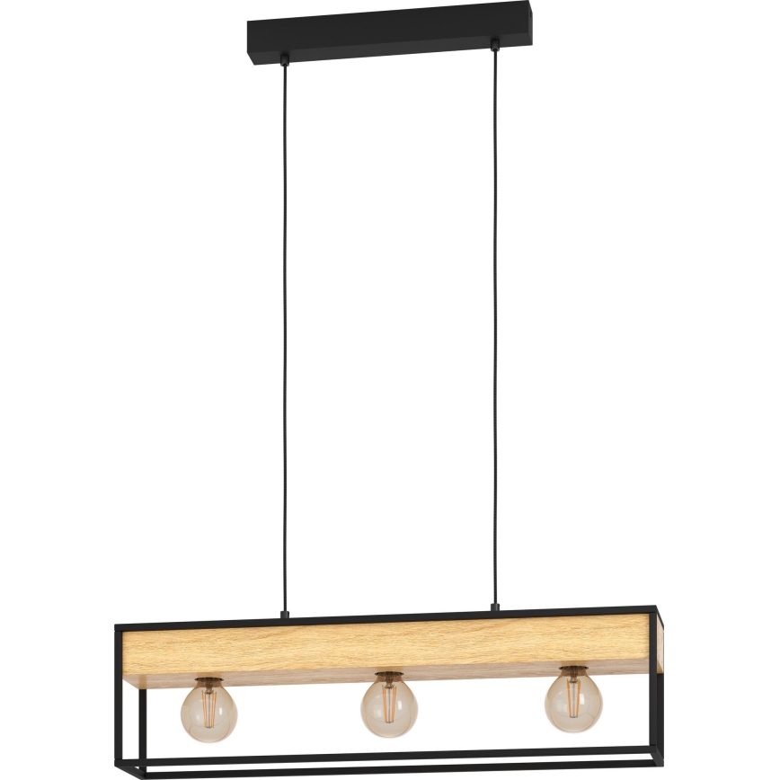 Eglo - Lampadario a sospensione con filo 3xE27/40W/230V