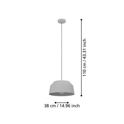 Eglo - Suspension filaire 1xE27/40W/230V d. 38 cm