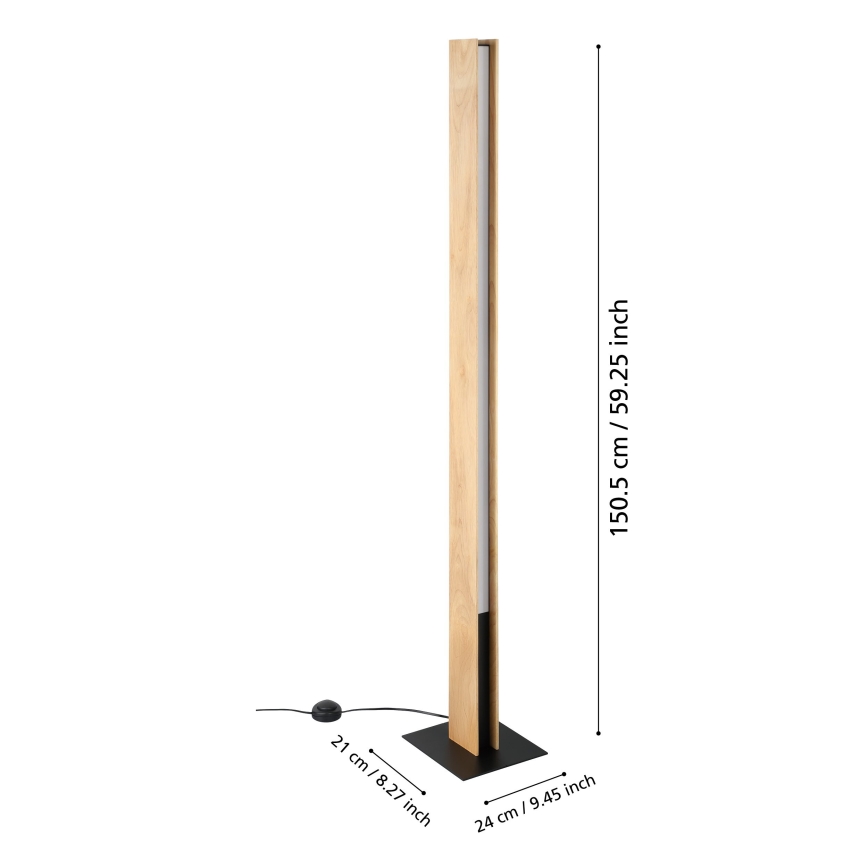 Eglo - Lampadaire RGBW à intensité variable LED/35W/230V 2700-6500K