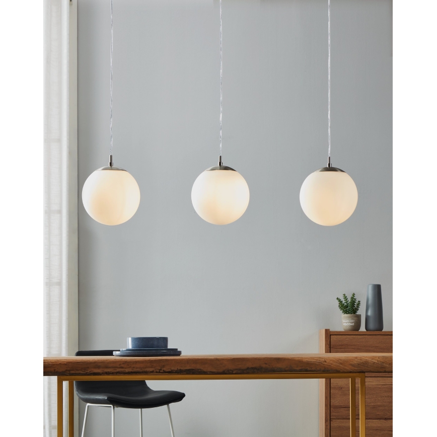 Eglo - Lampadario a sospensione con filo 3xE27/40W/230V