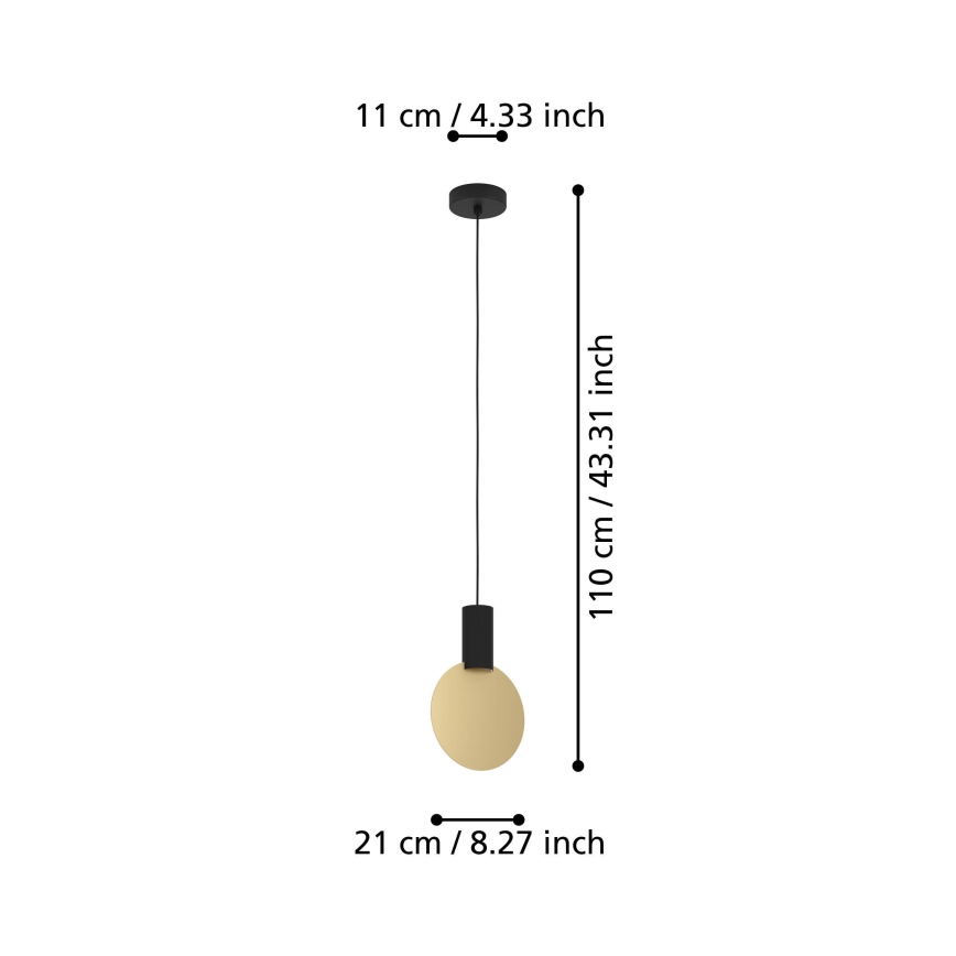 Eglo - Lampadario LED a sospensione con filo 1xGU10/4,5W/230V 3000K