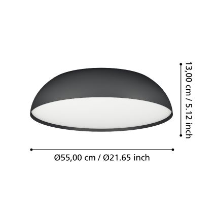 Eglo - Dimmbare LED-RGBW-Deckenleuchte 3xLED/11W/230V 2700-6500K d 55 cm