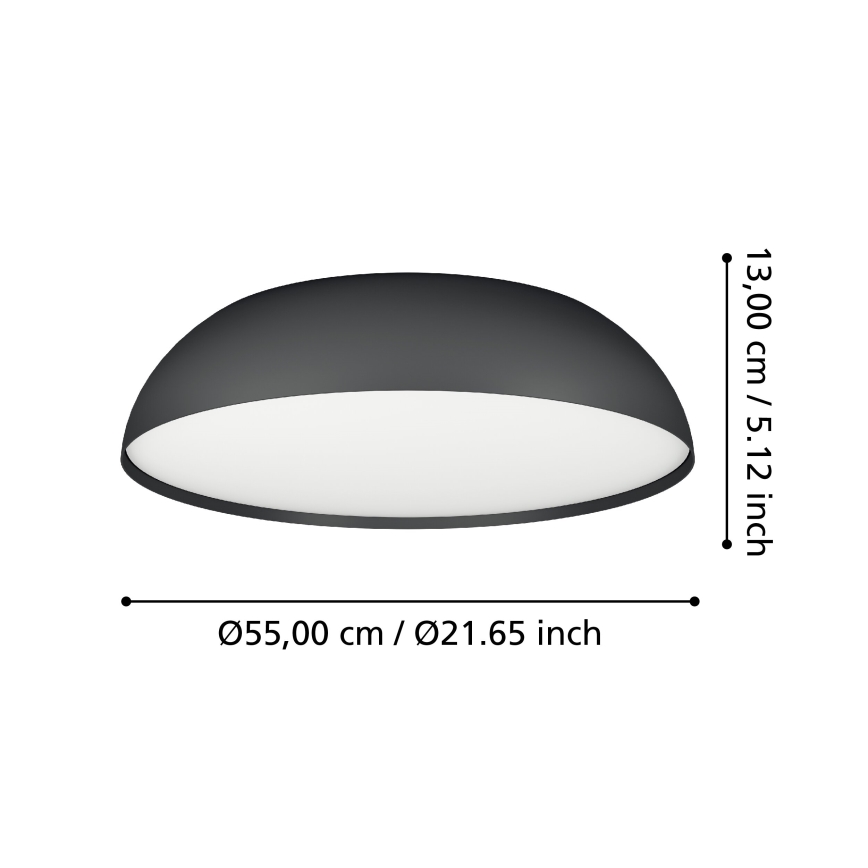 Eglo - Dimmbare LED-RGBW-Deckenleuchte 3xLED/11W/230V 2700-6500K d 55 cm