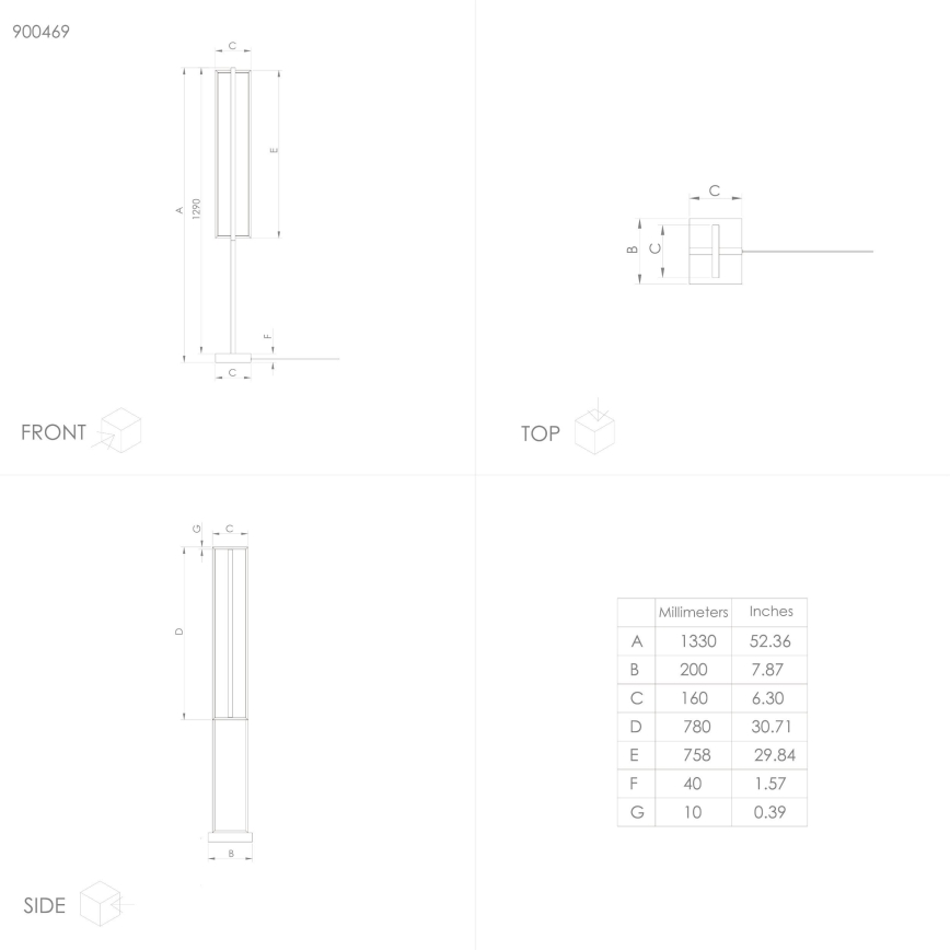 Eglo - Lampadaire LED à intensité variable LED/34W/230V 3000-6500K + télécommande