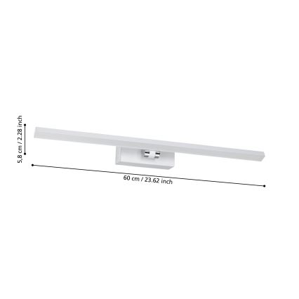 Eglo – LED-Badezimmer-Spiegelbeleuchtung LED/5W/230V IP44 weiß
